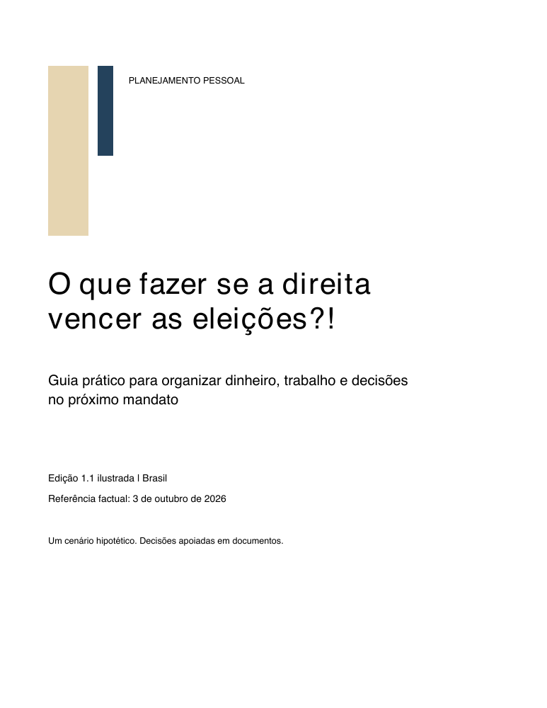 Capa do ebook sobre vitória da direita